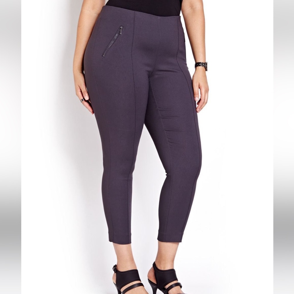 PENNINGTONS MICHEL STUDIO ALEXA ankle pants women’s size 26 grey NWOT